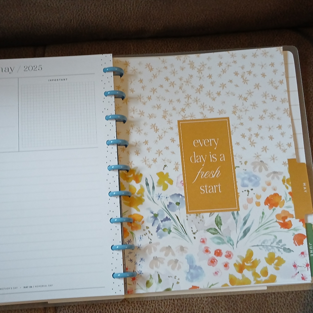 The Happy Planner classic sized 12 month planner Fresh Kitchen Flowers - Picture 14 of 16